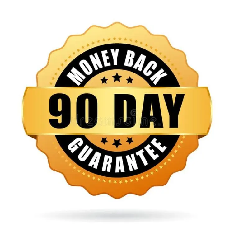 90 days money back